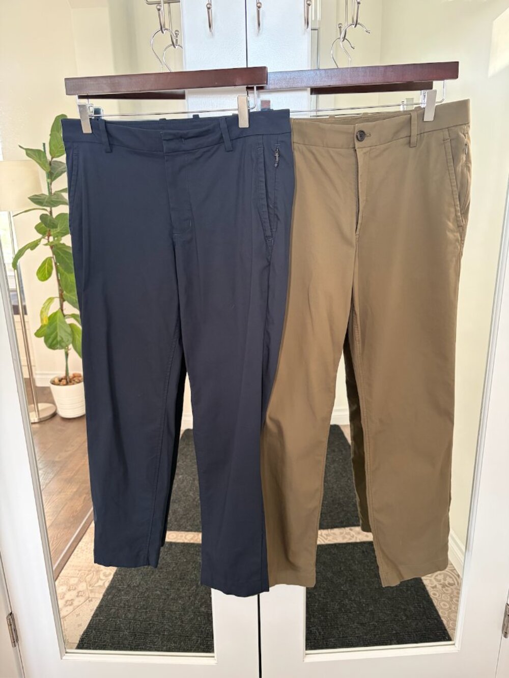 LOT OF 2 - Kit and Ace Navigator Pants (Navy and Khaki Green)